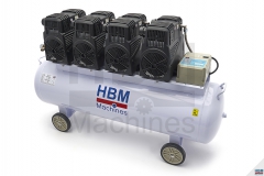 HBM 8-LE 200 Literes Professzionális Alacsony Zajszintű Kompresszor - Model 2 5