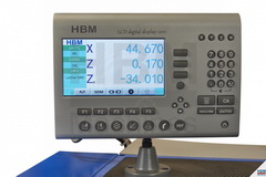HBM 400 X 1000 Eszterga 3 Tengelyes LCD Digitális Útmérővel 5