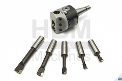 HBM 75 mm Kiesztergálófej Készlet - ISO30, ISO40, MK3, MK4, vagy R8 felfogatással 1